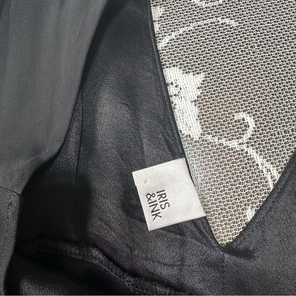 Iris & Ink Black Ruffle Jumpsuit - Picture 9 of 16